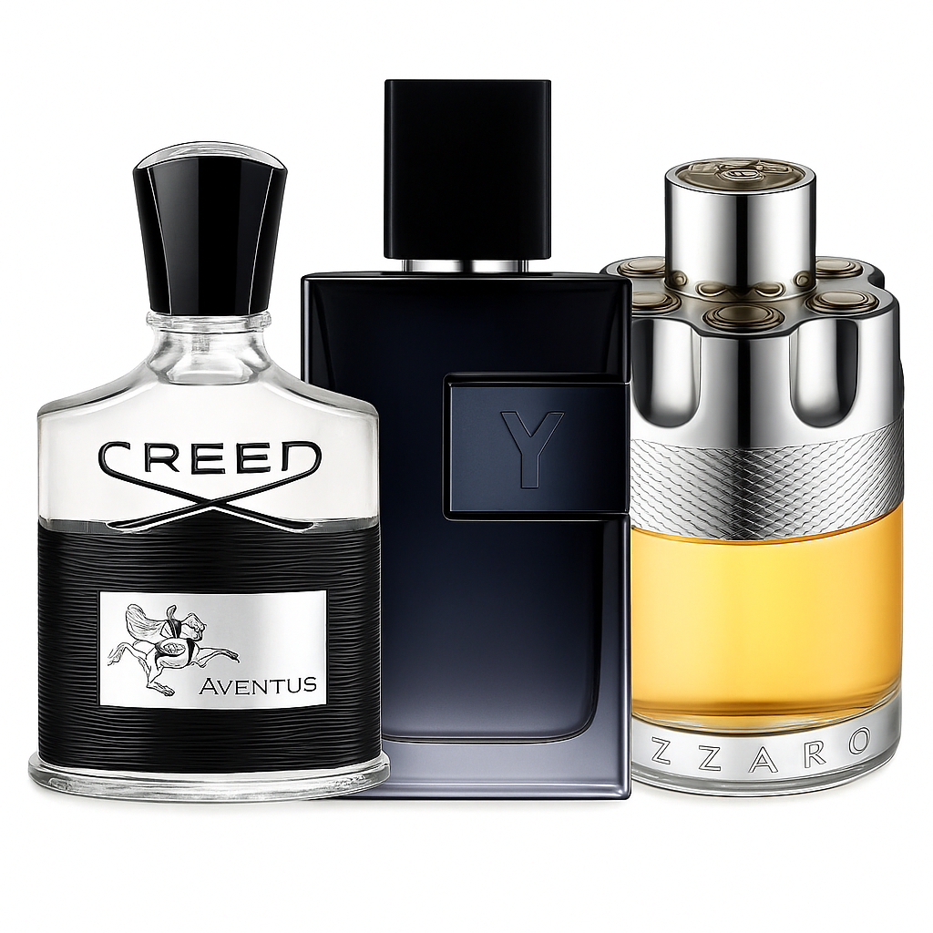 Set 3 Profumi | Creed Aventus - Y Men - Azzaro Wanted 100 ml